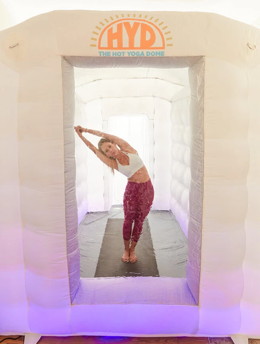 The Hot Yoga Dome  Portable, Lightweight & Easy Set Up Inflatable