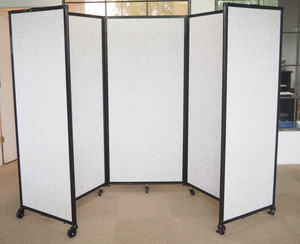 SoundSorb Room Divider 360 Folding Portable Partition — 5' high x 8'6" wide