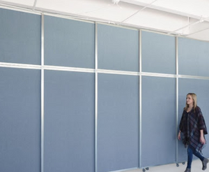 Operable Wall Folding Room Divider — 12'3" high x 9'9" wide