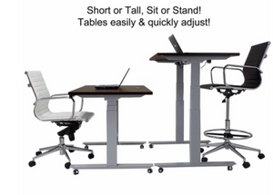 Kids Mobile Electric Lift Height Adjustable Table Desk - 48"W x 24"D