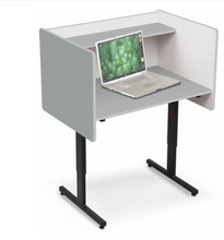 Load image into Gallery viewer, Height Adjustable Study Carrel Desk for Kids
