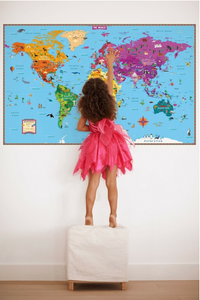 Kids Illustrated Wall Map-- on backorder