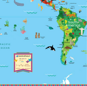 Kids Illustrated Wall Map-- on backorder