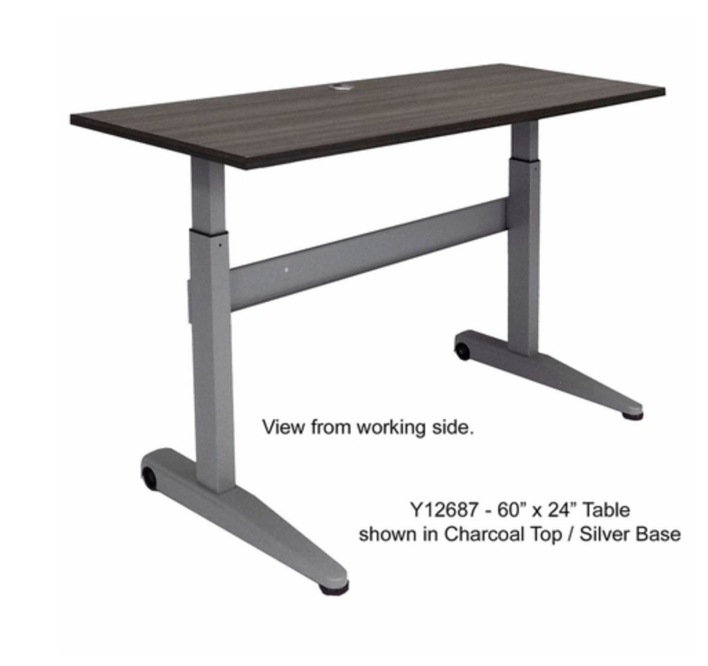 Electric Standing Desk 60x24, Height-Adjustable Standing Desk