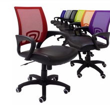 Load image into Gallery viewer, Leather &amp; Mesh Color Burst Office Chair For Kids