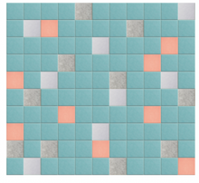 Load image into Gallery viewer, Sound Dampening Baby Blue Squares Wall Design