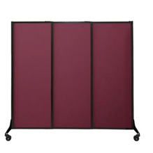Load image into Gallery viewer, QuickWall Fabric Sliding Portable Partition — 5&#39;10&quot; high x 7&#39; wide