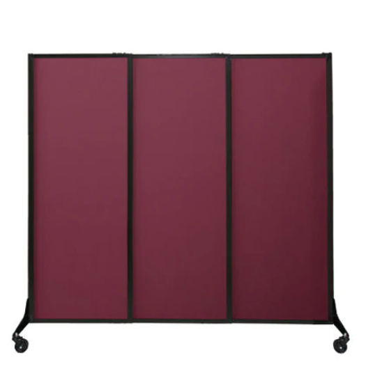 QuickWall Fabric Sliding Portable Partition — 5'10