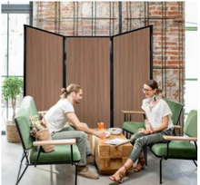 Load image into Gallery viewer, QuickWall Fabric Folding Portable Partition — 5&#39;10&quot; high x 7&#39; wide