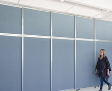 Load image into Gallery viewer, Operable Wall Folding Room Divider — 12&#39;3&quot; high x 9&#39;9&quot; wide