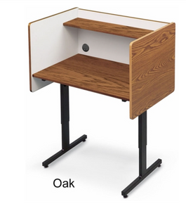 Height Adjustable Study Carrel Desk for Kids
