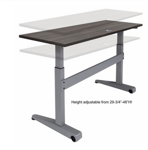 Sit-Stand Tilt & Roll Desk Table - 60"x 24"