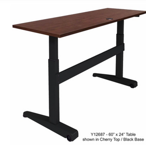 Sit-Stand Tilt & Roll Desk Table - 60"x 24"