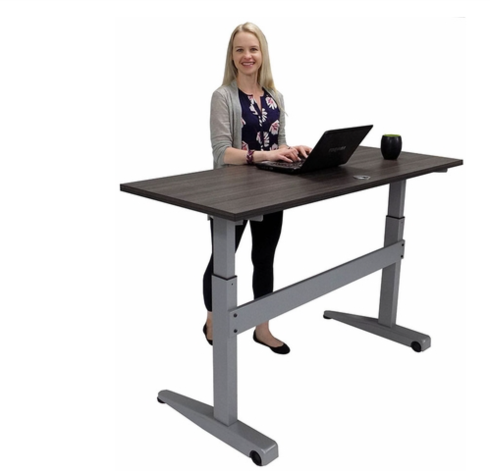 Sit-Stand Tilt & Roll Desk Table - 60