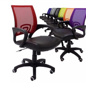 Leather & Mesh Color Burst Office Chair