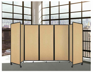 Room Divider 360 Folding Portable Partition in Fabric